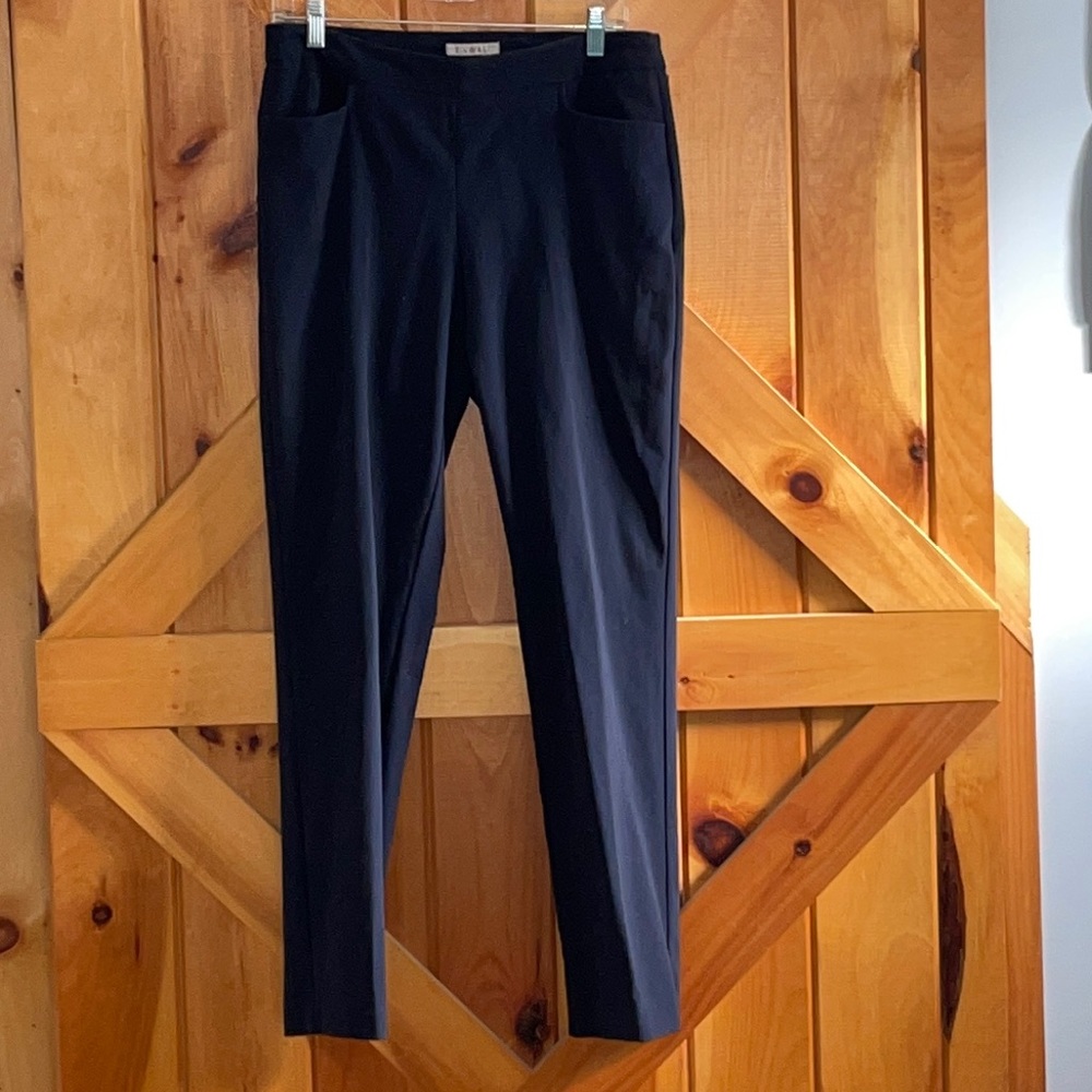 Roz&Ali Trouser. Slip on, size 8, navy.
